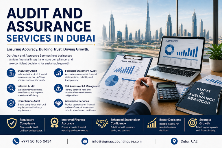 Looking for Audit and Assurance Services in Dubai Sigma Accounting UAE offers expert auditing, compliance, and financial assurance solutions for businesses.